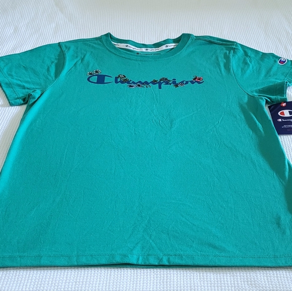 Champion🏆 Jade Green💚 Logo Tee👕 -  NWT - Picture 11 of 13
